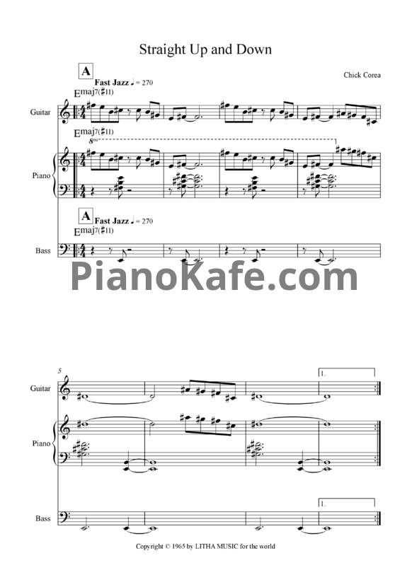 Ноты Paula Abdul - Straight up - PianoKafe.com