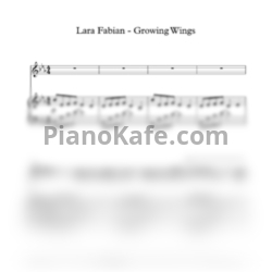 Ноты Lara Fabian - Growing wings - предпросмотр