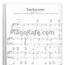 Ноты Coldplay - The escapist - предпросмотр