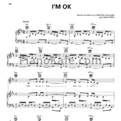 Ноты Christina Aguilera - I'm ok - предпросмотр