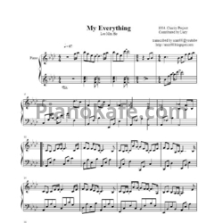 Ноты Lee Min Ho - My everything - предпросмотр