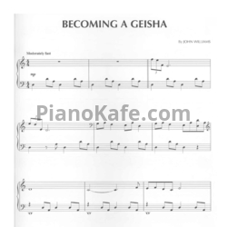 Ноты John Williams - Becoming a geisha - предпросмотр