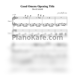 Ноты David Arnold - Good Omens Opening Title (для 2 фортепиано) - предпросмотр