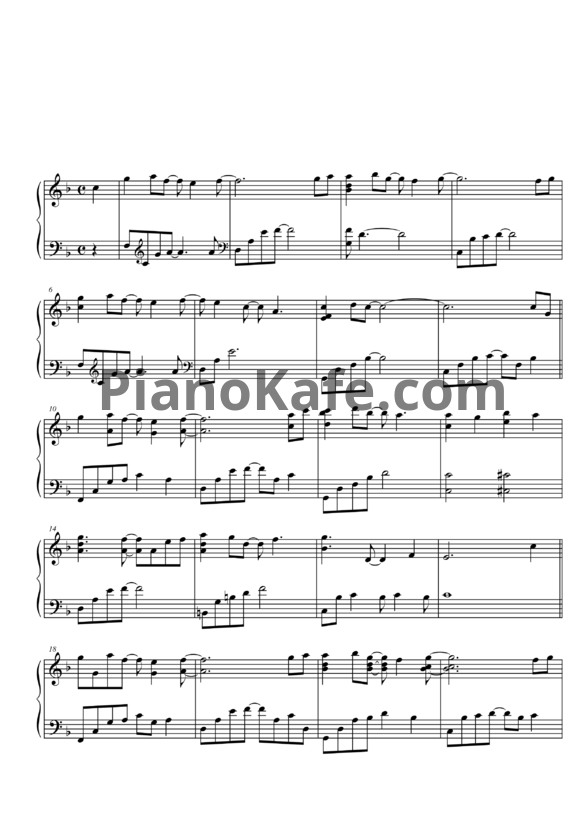 Ноты Yiruma - 27 May - PianoKafe.com