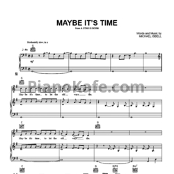 Ноты Bradley Cooper - Maybe it's time - предпросмотр