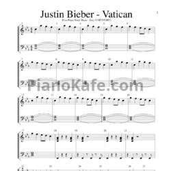 Ноты Justin Bieber - Vatican - предпросмотр