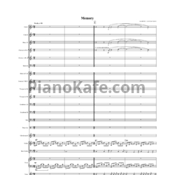 Ноты Andrew Lloyd Webber - Memory (Партитура и голоса) - предпросмотр