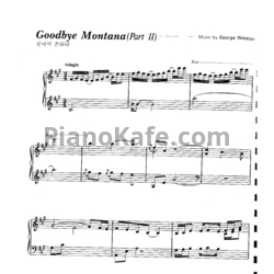 Ноты George Winston - Goodbye montana (Part 2) - предпросмотр