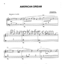 Ноты Jim Brickman - American dream - предпросмотр