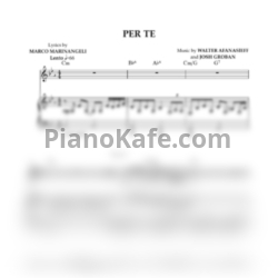 Ноты Josh Groban - Per te - предпросмотр