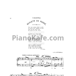 Ноты Луи Моро Готшалк - Reflets du passe (Op. 28) - предпросмотр