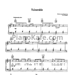 Ноты Roxette - Vulnerable - предпросмотр