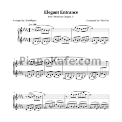 Ноты Toby Fox - Elegant entrance - предпросмотр