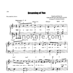 Ноты Selena - Dreaming of you - предпросмотр