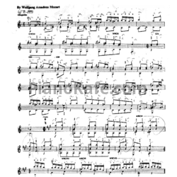 Ноты В. Моцарт - "Турецкое рондо" (Переложение для гитары) - предпросмотр