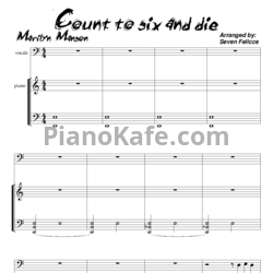 Ноты Marilyn Manson - Count to six and die - предпросмотр