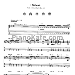 Ноты Bon Jovi - Keep the faith (Книга нот)