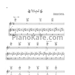 Ноты Vanessa Carlton - Wanted - предпросмотр