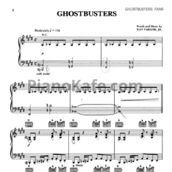 Ноты Ray Parker Jr. - Ghostbusters theme