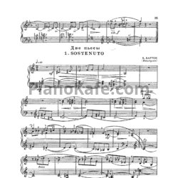 Ноты Бела Барток - Sostenuto - предпросмотр