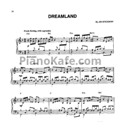 Ноты Jim Brickman - Dreamland - предпросмотр