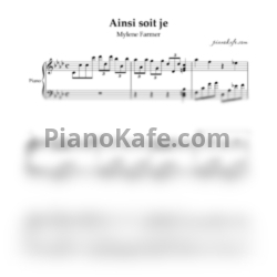 Ноты Mylene Farmer - Ainsi soit je - предпросмотр