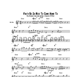 Ноты Paul Desmond - You'd be so nice to come home to - предпросмотр