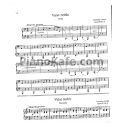 Ноты Корнелиус Гурлитт - Valse noble (Op. 192, №1) для фортепиано в 6 рук - предпросмотр