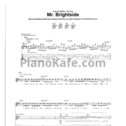 Ноты The Killers - Mr Brightside - предпросмотр