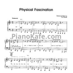 Ноты Roxette - Physical fascination - предпросмотр