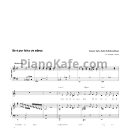 Ноты Antonio Carlos Jobim & Dolores Duran - Se é por falta de adeus - предпросмотр