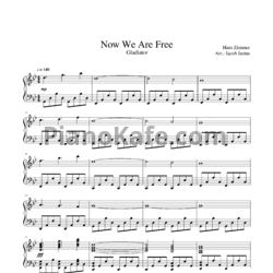 Ноты Hans Zimmer - Now we are free (Piano cover) - предпросмотр