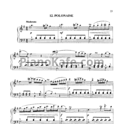 Ноты Михаил Огинский - Полонез №12 соль мажор - предпросмотр
