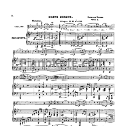 Ноты Г. Беренс - Соната (Op. 5) - предпросмотр