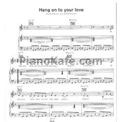 Ноты Sade - Hang on to your love