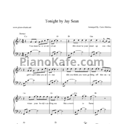 Ноты Jay Sean - Tonight