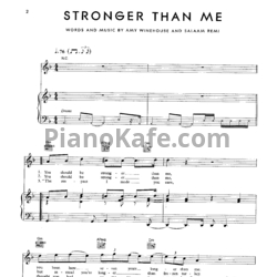Ноты Amy Winehouse - Stronger than me - предпросмотр