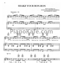 Ноты Ricky Martin - Shake your bon-bon - предпросмотр