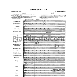 Ноты Камиль Сен-Санс - Опера "Самсон и Далила" (Op. 47, партитура) - предпросмотр