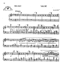 Ноты Антон Рубинштейн - Вальс (Op.14, №4) - предпросмотр