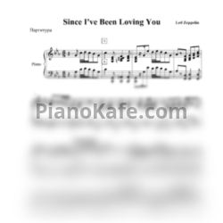 Ноты Led Zeppelin - Since I've been loving you - предпросмотр