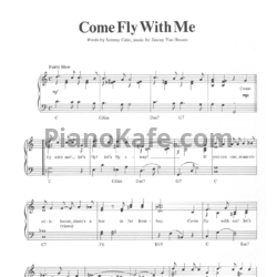 Ноты James Van Heusen - Come fly with me - предпросмотр
