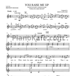 Ноты Secret Garden - You raise me up (для пианино и скрипки) - предпросмотр