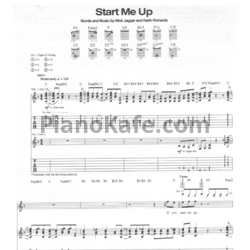 Ноты The Rolling Stones - Start me up - предпросмотр