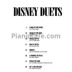 Ноты Диснеевкие дуэты (для фортепиано в 4 руки) - предпросмотр