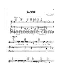 Ноты Josh Groban - Caruso - предпросмотр