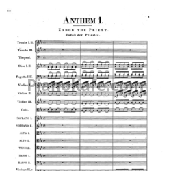 Ноты Георг Гендель - Коронационные псалмы (HWV 258-261) - предпросмотр