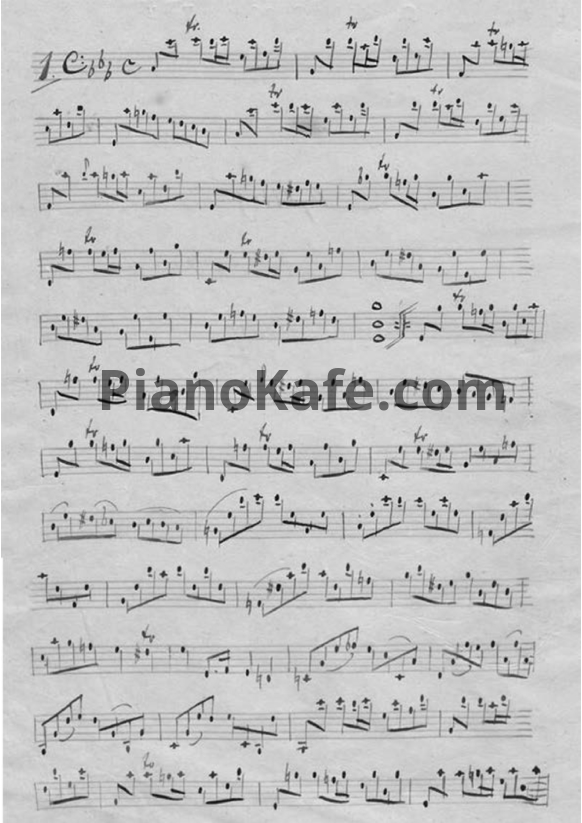 Ноты Иосиф Абако - Каприччио №1 для виолончели соло до минор - PianoKafe.com