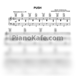 Ноты Madonna - Push - предпросмотр