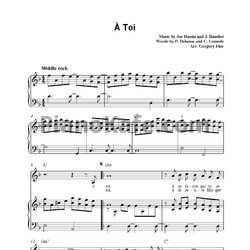 Ноты Joe Dassin - A toi (Версия 2) - предпросмотр
